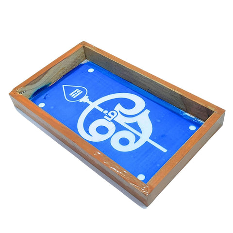 Divine Artz | Om Rangoli Stencil Wooden, Rangoli Sacha Wooden, 1 Piece (9x5 Inches)