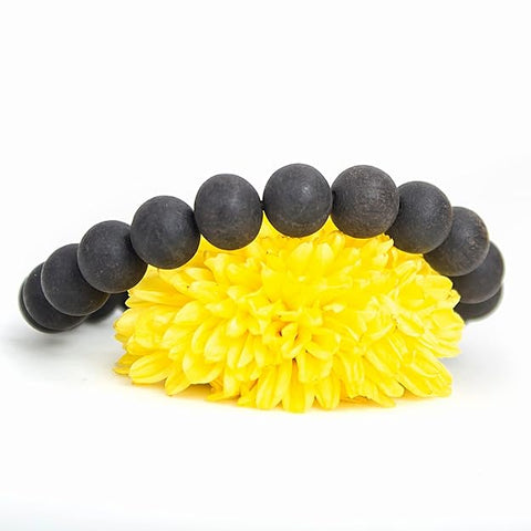 Divine Artz | Unisex Natural Unpolished Karungali Bracelets Original | Karungali Kattai Bracelet 10Mm - Natural Black Ebony Wood 10Mm Bead Size Natural Black 1 Piece