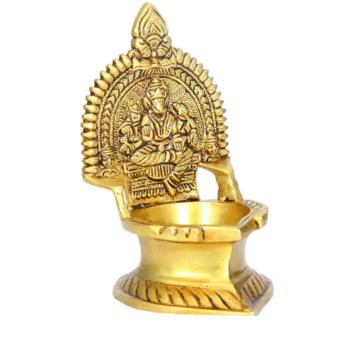 Divine Artz | Premium Varahi Amman Vilakku Brass | Varahi Vilakku | Varahi Amman Deepam Brass 14 CM Height, Gold Colour, 1 Piece