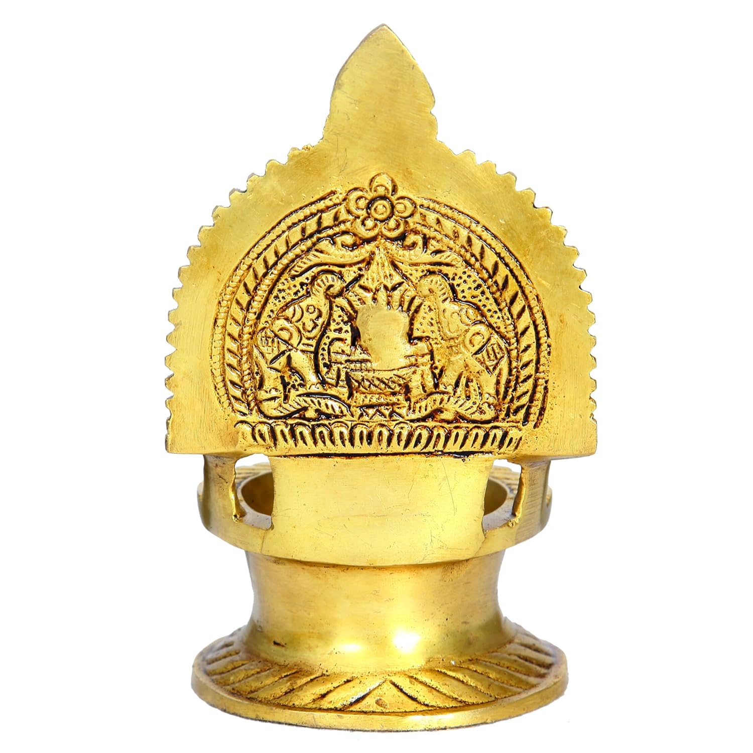 Divine Artz | Premium Varahi Amman Vilakku Brass | Varahi Vilakku | Varahi Amman Deepam Brass 14 CM Height, Gold Colour, 1 Piece