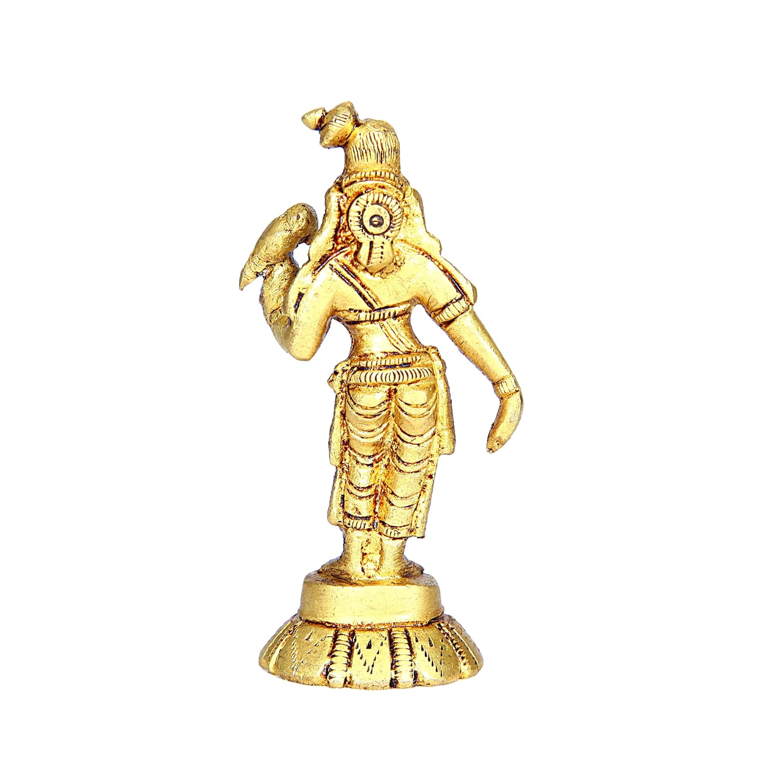 Divine Artz |  Andal Idol Brass Small | Andal Devi Idol | Andal Idol Small | Andal Devi Idol Brass, Height 8CM Gold Colour 1 Piece