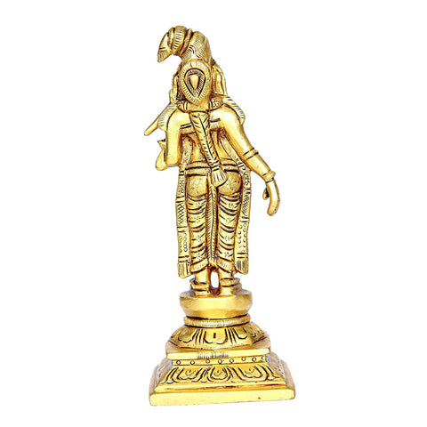 Divine Artz |  Andal Idol Brass | Andal Devi Idol | Andal Idol | Andal Devi Idol Brass, Height 15CM Gold Colour 1 Piece