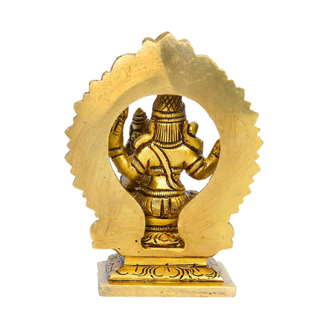 Divine Artz | Swarna Akarshana Bhairavar Silai with Thiruvachi Small | Sorna Akarshana Bhairavar Statue Small | Small Swarna Akarshana Bhairava Idol Brass, Height 10CM Gold Colour 1 Piece Visit the anciently Store