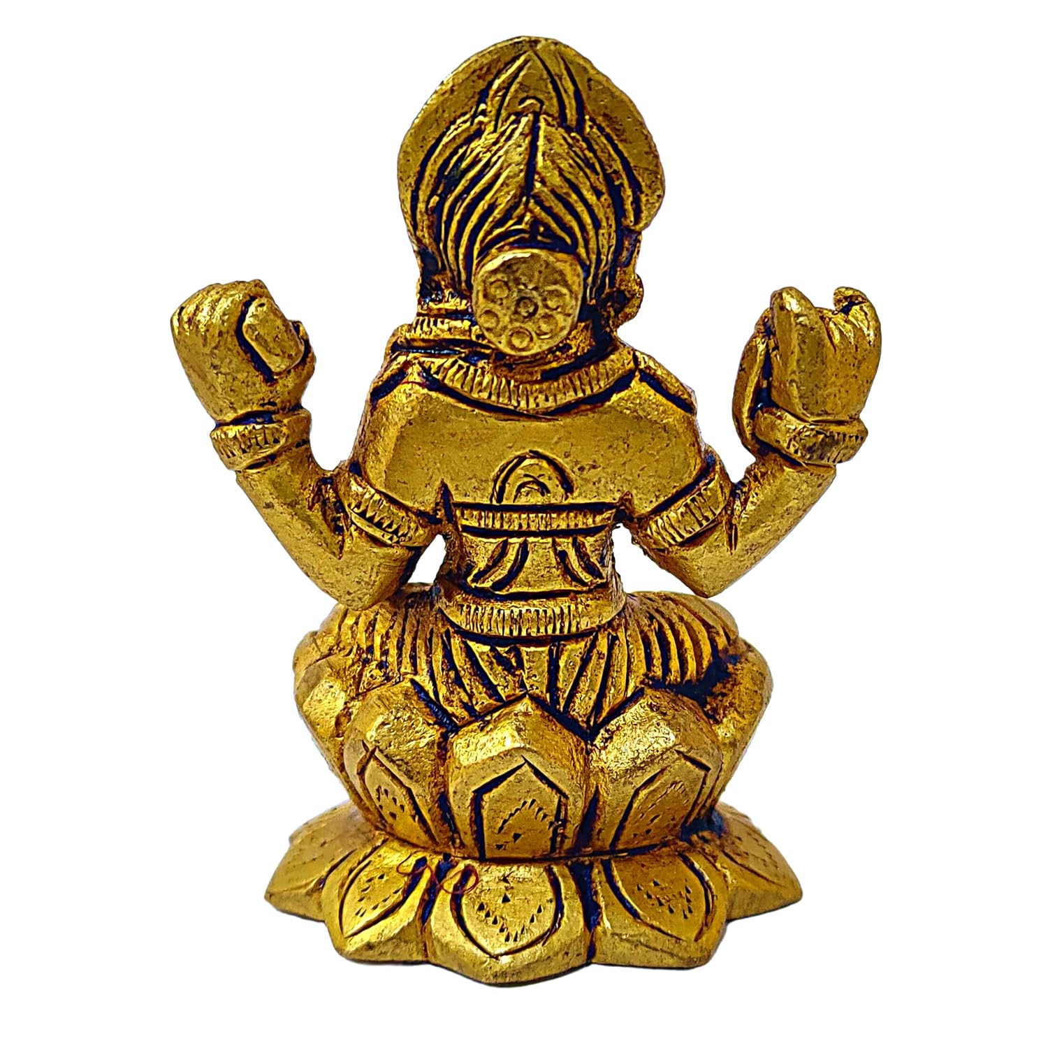 Divine Artz | Balambigai Statue Mini | Mini Balambika Idol | Balambigai Devi Statue | Bala Tripura Sundari Idol Brass 7.5CM Height Brass Gold Colour 1 Piece