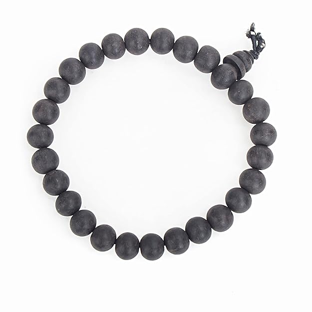 Divine Artz | 100% Natural Unpolished Karungali Bracelets Original, Karungali Kattai Bracelet 8Mm - Natural Black Ebony Wood 8Mm Bead Size Natural Black 1 Piece - Unisex-Adult