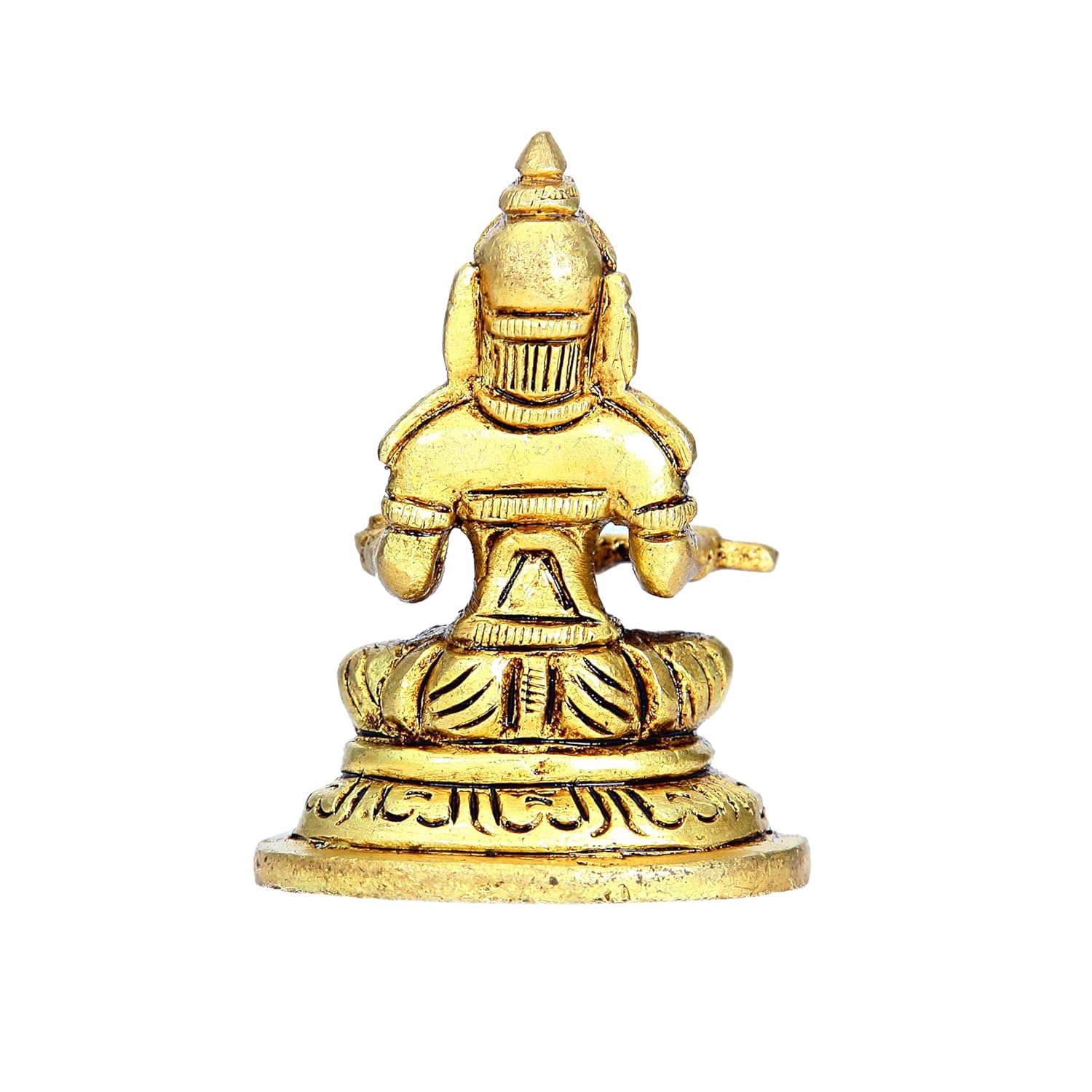 Divine Artz | Annapurani Idol Mini | Annapoorani Idol Mini | Annapoorani for Kitchen | Annapurani Silai Brass, 6cm Height, Brass, Gold Colour, 1 Piece