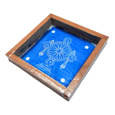 Divine Artz | Kolam Rangoli Stencil Wooden, Rangoli Sacha Wooden, 1 Piece (5x5 Inches)