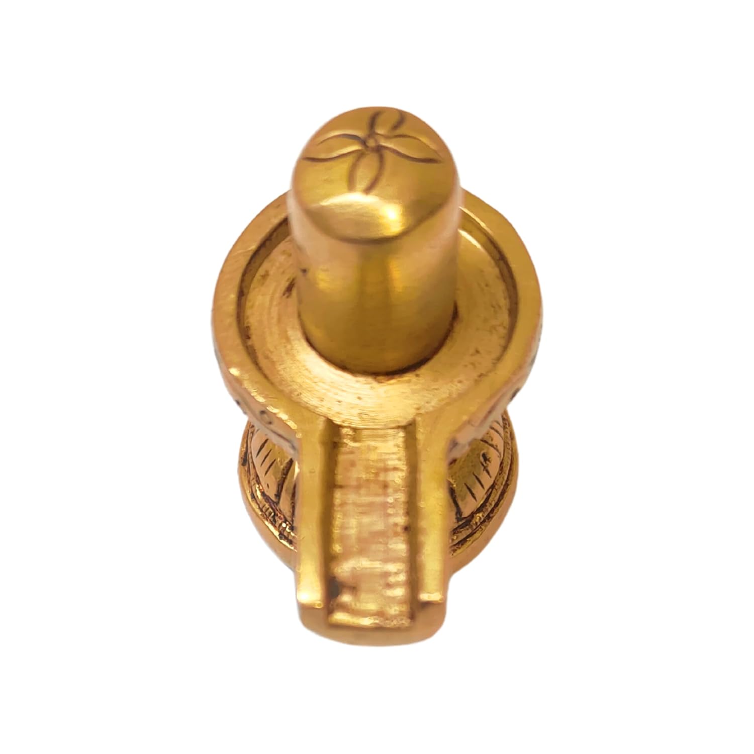 Divine Artz | Chota Shivling | Very Small Shivling 4.5 CM Height, Brass, Gold Colour, 1 Piece