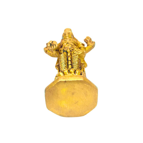 Divine Artz | Lord Venkateswara Idol Brass Small | Small Tirupati Balaji Idol Brass | Perumal Statue Brass Small, Brass, 9.5cm Height, Gold Colour, 1 Piece