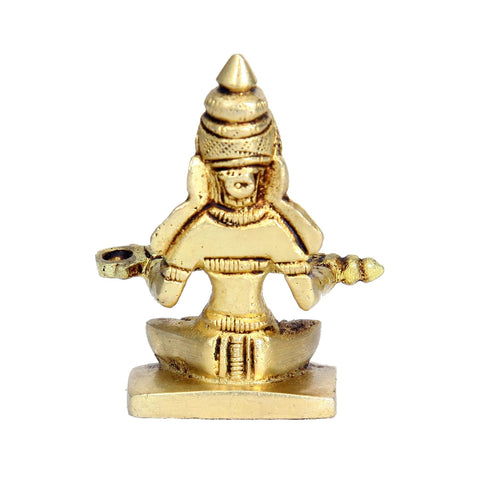 Divine Artz | Chotta Annapurna Devi Idol Brass | Chotta Annapoorani Statue Brass Gold Colour 1 Piece, Brass, Gold Colour, 1 Piece