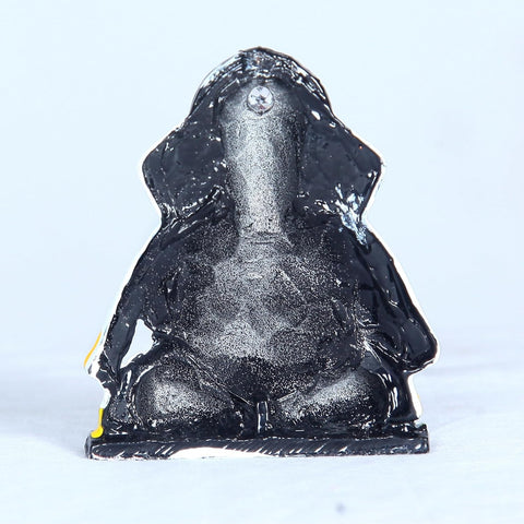 Divine Artz | Pillayarpatti Vinayagar Idol for Car Dashboard | Karpaga Vinayagar Statue for Car Black Colour, Metal, 1 Piece