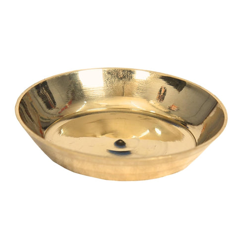 Divine Artz | Feng Shui Tortoise for Good Luck | Brass Tortoise with Plate, Small Size, Brass, Gold Colour, 1 Set