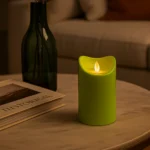 Flickering Candle small- Green