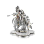 Radha Krishna with Cow Decorative Idol (H- 15 cm )
