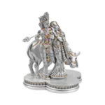 Radha Krishna with Cow Decorative Idol (H- 15 cm ) - Image 3